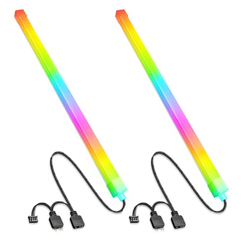 2 Stück PC ARGB Strip Chassis-Lichtleiste mit Gehäuselüfter erhältlich computer zubehör LED für ARGB gehäuse pc gehäuse stripes,5V 3Pin,30cm 2 Stück PC ARGB Strip Chassis-Lichtleiste mit Gehäuselüfter erhältlich computer zubehör LED für ARGB gehäuse pc gehäuse stripes,5V 3Pin,30cm von GERUI