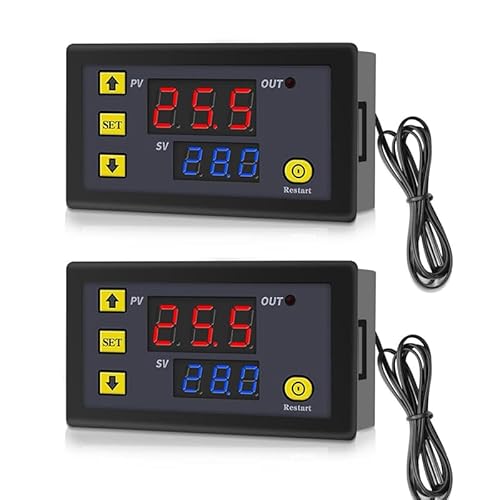 GERUI 2 Stück W3230 20A DC 12V Digital Temperaturregler,Digitaler Thermostat Temperaturschalter-50-120℃ mit NTC 10K-Sensorsonde. GERUI 2 Stück W3230 20A DC 12V Digital Temperaturregler,Digitaler Thermostat Temperaturschalter-50-120℃ mit NTC 10K-Sensorsonde. von GERUI