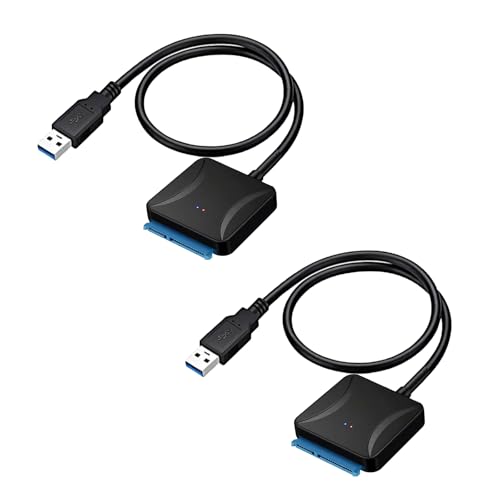 GERUI 2 pcs USB 3.0 aufSATA Adapter,Super Speed 2.5"/3.5" HDD/SSD Festplatte Driver Konverter von GERUI