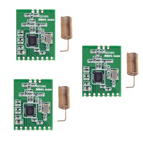 GERUI 3pcs CC1101 868MHz Micro Power UHF drahtloser Transceiver Funkübertragung Antenne Transceiver Modul GERUI 3pcs CC1101 868MHz Micro Power UHF drahtloser Transceiver Funkübertragung Antenne Transceiver Modul von GERUI