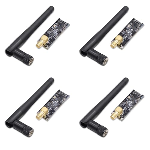 GERUI 4 Stück NRF24L01 + PA + LNA Funk-Transceiver-Modul,2.4G 1100m RF Funkmodul,kann Punkt-zu-Punkt angewendet Werden oder EIN Sternennetz bilden, mit SMA Antenne kompatibel für Arduino GERUI 4 Stück NRF24L01 + PA + LNA Funk-Transceiver-Modul,2.4G 1100m RF Funkmodul,kann Punkt-zu-Punkt angewendet Werden oder EIN Sternennetz bilden, mit SMA Antenne kompatibel für Arduino von GERUI