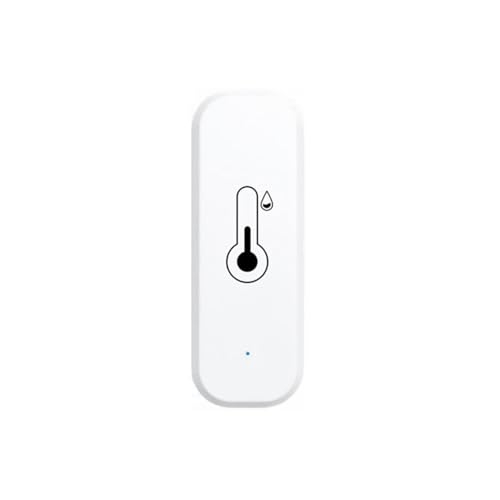GERUI WLAN Smart Thermometer Hygrometer, Digitale Mini Innentemperatur und Feuchtigkeitssensor, Raumtemperaturfeuchtigkeitssensor App für Gewächshauskeller,Kompatibel Alexa/Google Home/Tuya von GERUI
