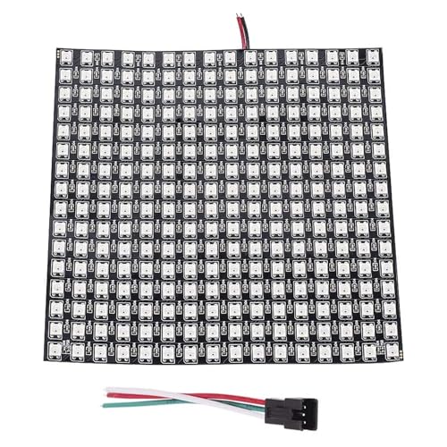 GERUI WS2812 RGB 16x16 LED Panel ECO 256Pixels LEDMatrix Flexible Modul 5050SMD IC Steuerungen Bild Video Textanzeige Einzeladressierbare Vollfarbfunktionen mit DC5V Kompatibel für Raspberry Pi GERUI WS2812 RGB 16x16 LED Panel ECO 256Pixels LEDMatrix Flexible Modul 5050SMD IC Steuerungen Bild Video Textanzeige Einzeladressierbare Vollfarbfunktionen mit DC5V Kompatibel für Raspberry Pi von GERUI