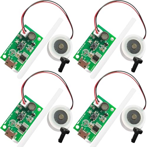 GRUUI 4 PCS 20MM Ultraschall-Nebelhersteller Fogger ZerstäUber ZerstäUber Filmplatte ZubehöR Luftbefeuchter Gummidichtung mit Zeitschalter Luftbefeuchter Zubehör von GERUI