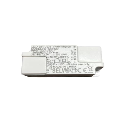 LED Konstante Spannung Treiber Netzteil,12V 1.25A 15W Netzteil Driver Treiber Trafo,AC/DC Stromversorgung, für einzelne LED oder LEDs in Reihenschaltung(Weiß) von GERUI