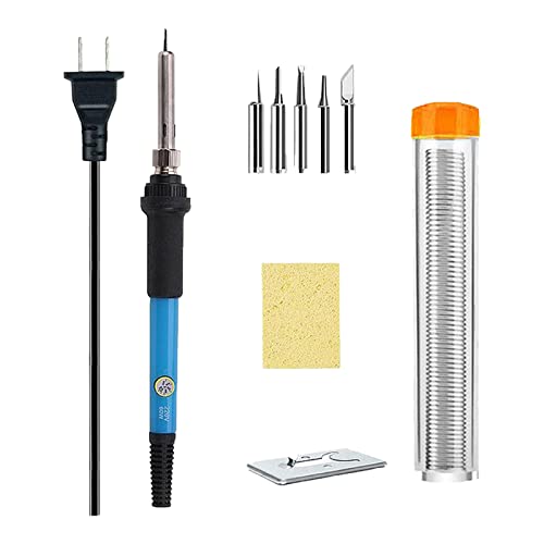 Lötkolben Set,Upgraded 60W Lötkolben Set mit Temperatur Einstellbar und Ein/Aus Schalter,Soldering Iron Kit 220V mit 5 Lötspitzen, Entlötpumpe,Y-Typ-Lötkolbenständer for Schweißen DIY reparatur Lötkolben Set,Upgraded 60W Lötkolben Set mit Temperatur Einstellbar und Ein/Aus Schalter,Soldering Iron Kit 220V mit 5 Lötspitzen, Entlötpumpe,Y-Typ-Lötkolbenständer for Schweißen DIY reparatur von GERUI