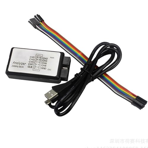 Logic Analyzer 8 CH, USB Logic Analyzer Gerät mit USB-Kabel 24MHz 8-Kanal UART IIC SPI Debug Logic Analyzer 8 CH, USB Logic Analyzer Gerät mit USB-Kabel 24MHz 8-Kanal UART IIC SPI Debug von GERUI
