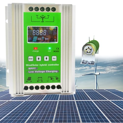 GESAIDES 13000W Wind-Solar-Hybrid-Laderegler mit LCD-Display, Wind und Solar-Laderegler, Wind + Solar-Windkraft-Zubehör, intelligenter Regler,24V48V von GESAIDES