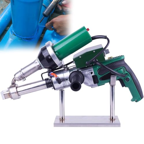 GESAIDES 1600 W Handheld-Kunststoff-Extrusionsschweißgerät-Kit, Heißluft-Kunststoffschweißgerät, PP-HDPE-LDPE-Rohrschweißgerät für Fertigung und Reparatur von GESAIDES