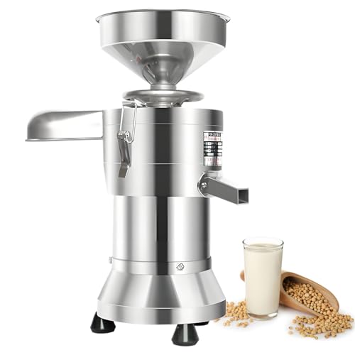 Kommerzielle Sojamilchmaschine mit Schlackentrennung, Automatische Sojamilchmühle aus Edelstahl, für Küchensojamilch, Getrocknete Bohnen, Tofu B von GESAIDES