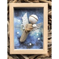Treibholz Engel Skulptur Zur Erinnerung An Dein Sternenkind 20x15 cm von GESCHENKEundMEER