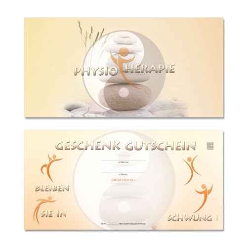 GESCHENKGUTSCHEINcom by POS-HAUER. 10 Gutscheine. Geschenkgutscheine für Physio Physiotherapie, zum Selberausfüllen. von GESCHENKGUTSCHEINcom by POS-HAUER