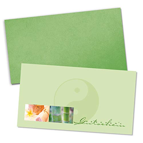 GESCHENKGUTSCHEINcom by POS-HAUER. Gutschein-Set. 10x Gutschein + Kuvert. Für Kosmetiksalon Beauty Wellness, blanko zum selber Ausfüllen. von GESCHENKGUTSCHEINcom by POS-HAUER