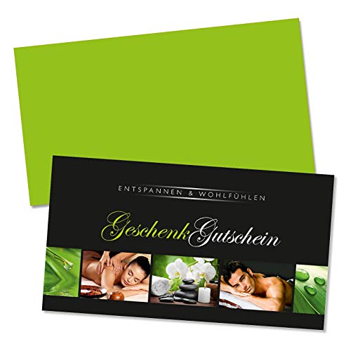 GESCHENKGUTSCHEINcom by POS-HAUER. Gutschein-Set. 100x Gutschein + Kuvert. Für Kosmetikinstitut Massagepraxis Wellness Spa, blanko zum selber Ausfüllen. GESCHENKGUTSCHEINcom by POS-HAUER. Gutschein-Set. 100x Gutschein + Kuvert. Für Kosmetikinstitut Massagepraxis Wellness Spa, blanko zum selber Ausfüllen. von GESCHENKGUTSCHEINcom by POS-HAUER