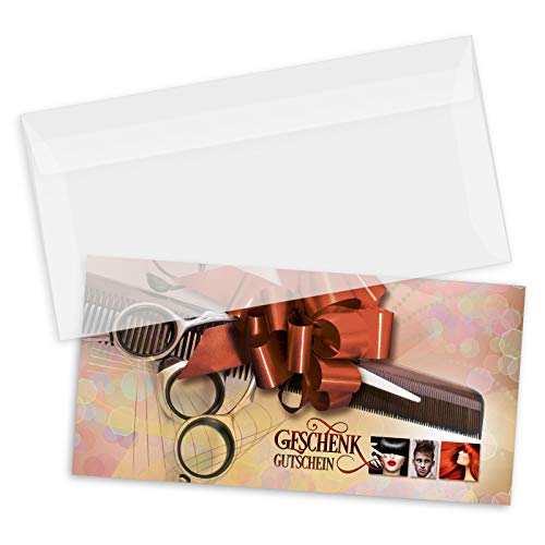 GESCHENKGUTSCHEINcom by POS-HAUER. Gutschein-Set. 100x Gutschein + Kuvert. Für Friseursalons Friseure, blanko zum selber Ausfüllen. GESCHENKGUTSCHEINcom by POS-HAUER. Gutschein-Set. 100x Gutschein + Kuvert. Für Friseursalons Friseure, blanko zum selber Ausfüllen. von GESCHENKGUTSCHEINcom by POS-HAUER
