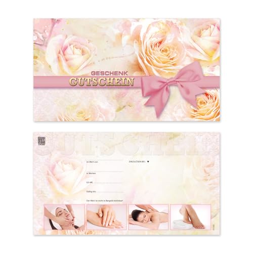 GESCHENKGUTSCHEINcom by POS-HAUER. 50 Gutscheine. Blanko zum Selberausfüllen. Für Kosmetiksalon Spa Kosmetik Beauty.. von GESCHENKGUTSCHEINcom by POS-HAUER