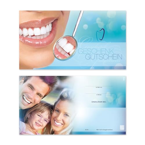 GESCHENKGUTSCHEINcom by POS-HAUER. 25 Gutscheine, blanko zum selbst Ausfüllen. Für Zahnarzt. Zahnpflegegutschein. von GESCHENKGUTSCHEINcom by POS-HAUER