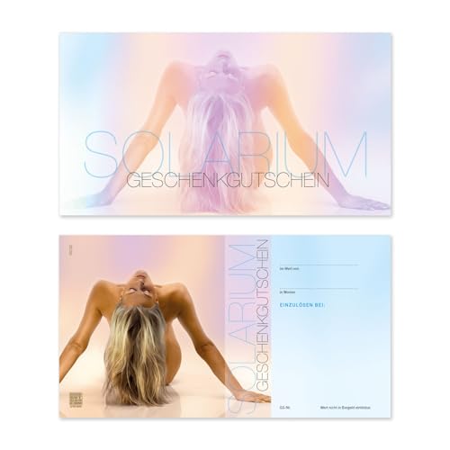 GESCHENKGUTSCHEINcom by POS-HAUER. 50 Gutscheine. Blanko zum Selberausfüllen. Für Tanning-Studio Solarium Sonnenbank. von GESCHENKGUTSCHEINcom by POS-HAUER
