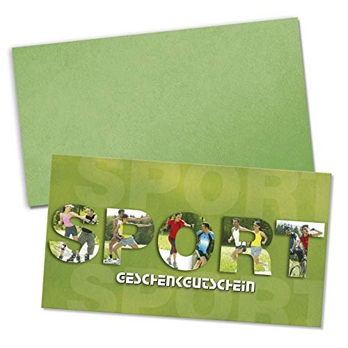 GESCHENKGUTSCHEINcom by POS-HAUER. Gutschein-Set. 100x Gutschein + Kuvert. Für Sport Sportgeschäfte, blanko zum selbst Ausfüllen. GESCHENKGUTSCHEINcom by POS-HAUER. Gutschein-Set. 100x Gutschein + Kuvert. Für Sport Sportgeschäfte, blanko zum selbst Ausfüllen. von GESCHENKGUTSCHEINcom by POS-HAUER
