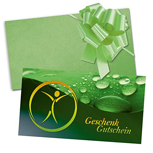 GESCHENKGUTSCHEINcom by POS-HAUER. Gutschein-Set. 10x Gutschein + Kuvert + Schleife. Für Alternativmedizin Homöopathie Apotheke, blanko zum selber Ausfüllen. von GESCHENKGUTSCHEINcom by POS-HAUER