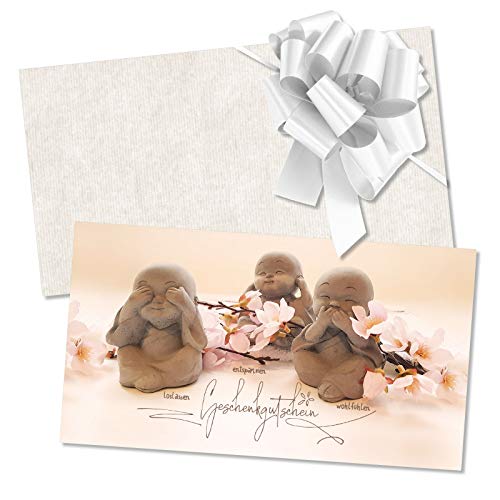 GESCHENKGUTSCHEINcom by POS-HAUER. Gutschein-Set. 50x Gutschein + Kuvert + Schleife. Für Kosmetiksalon Kosmetik Wellness Spa Massageinstitute, blanko zum selber Ausfüllen. von GESCHENKGUTSCHEINcom by POS-HAUER