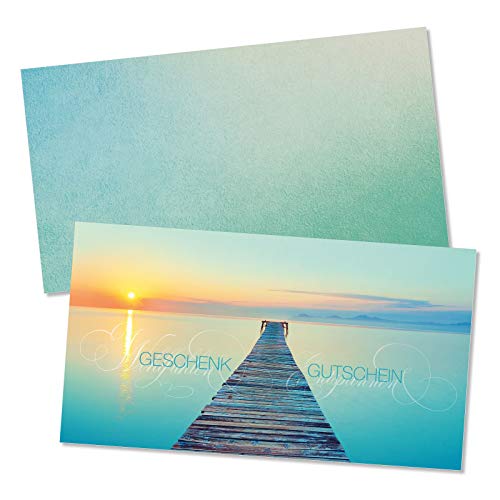 GESCHENKGUTSCHEINcom by POS-HAUER. Gutschein-Set. 50x Gutschein + Kuvert. Für Massage Physio und andere Dienstleister, blanko zum selber Ausfüllen. von GESCHENKGUTSCHEINcom by POS-HAUER