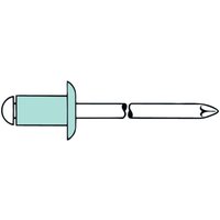 Blindniete Alu/Nirosta 4 x 6 - Gesipa Blindniete Alu/Nirosta 4 x 6 - Gesipa von GESIPA