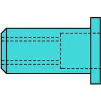 Blindnietmuttern A2-Edelstahl m 4 x 6 x 13 - Gesipa Blindnietmuttern A2-Edelstahl m 4 x 6 x 13 - Gesipa von GESIPA