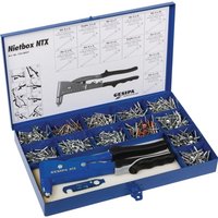 Blindnietsortiment 942tlgNTX uBlindniete AluStahlKupferStahl iBlechkoffer von GESIPA