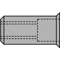 Gesipa - Blindnietmutter Alu Kleinkopf M6 x 9 x 15,5 mm 250 Stk von GESIPA