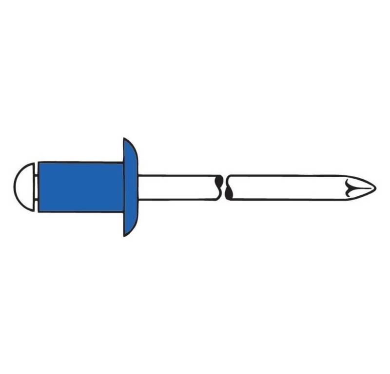 GESIPA Blindnietzange Blindniet Stahl Standard Flachrundkopf 3 x 10 mm von GESIPA