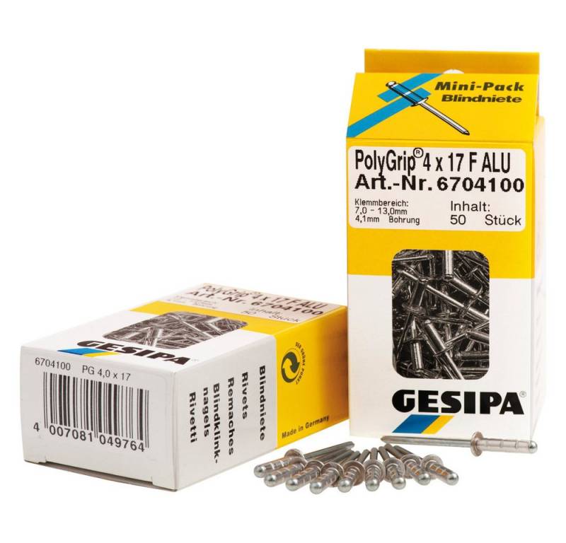 GESIPA Blindnietzange Mini-Pack PolyGrip Alu/Stahl 4,8 x 17 K 16 von GESIPA