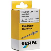 1432058 Blindniet PolyGrip® Nietschaft d x l 4,8 x 10 mm Stahl / Stahl 50 - Gesipa von GESIPA