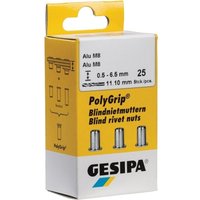 Blindnietmutter PolyGrip® Nietschaft d x l 7 x 13,5 mm M5 Stahl 50 St. von GESIPA