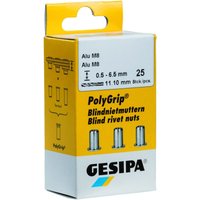 Blindnietmuttern Alu m 4 x 6 x 13,0 Mini Pack - Gesipa von GESIPA