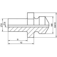 Gesipa Ersatzteil Mundstück V-10/32 (9mm verlängerte Ausführung) von GESIPA