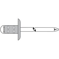 Gesipa PolyGrip Blindniete Alu/Stahl Grosskopf 4,8 x 17 K 16 von GESIPA BLINDNIETTECHNIK