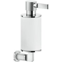 Gessi - Inciso Seifenspender zur Wandmontage, Behälter weiß matt, von GESSI