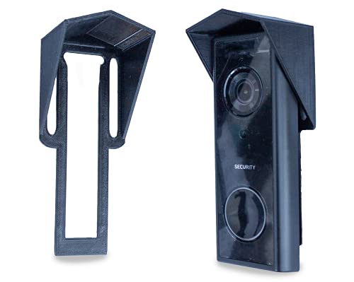 Gestech Türklingel Eufy Regenschutz passend für Eufy 2K Wireless / 1080p Grade ohne Bohren Modelle T8210, T8212, T8222 (Pitch Roof) von GESTECH