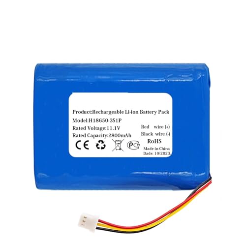 GESXNPBN 11,1 V 3400 mAh 12J001609 Roboter-Akku, kompatibel mit Everybot, RS500 RS700 Edge Roboter-Staubsauger-Akku(2800mAh) von GESXNPBN