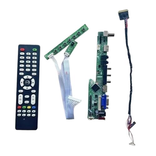 GESXNPBN DIY Kit Controller Driver Board Kompatibel for B173RW01 V0/V1/V2/V3/V4/V5 TV Analog USB + AV + VGA + HDMI 1600x900 LVDS 40Pin Laptop Matrix 17,3"(for B173RW01 V.2) von GESXNPBN