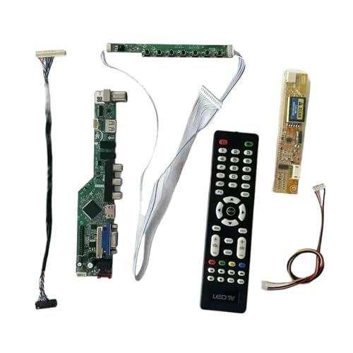 GESXNPBN Kompatibel for LP156WH1 M156NWR1 N156B3 Controller Driver Board DIY Kit 1CCFL AV + HDMI + VGA + IR + USB TV Analog LCD Display 1366 * 768 30-Pin LVDS(for LP156WH1(TL)(D1)) von GESXNPBN