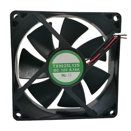 Kompatibel Mit Tx9025l12s DC 12 V 0,16 A 9 Cm 9025 Lüfter 9 Cm 2-adrig Weinschrank Kühlschrank Thermostat Schrankkühlung von GESXNPBN