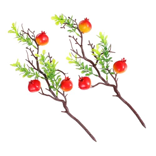 GETAJGHSD 1 Set 2 Stücke 35cm Künstliche Granatapfelblumensträume Gefälschte Beere Home Dekore (sortierte Farbe) von GETAJGHSD
