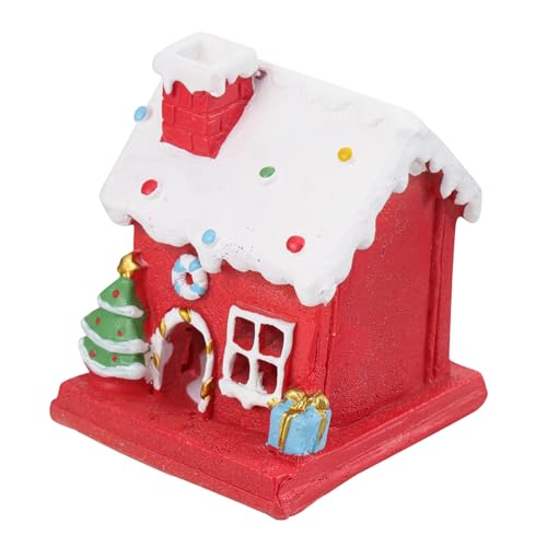 GETAJGHSD 1stück Weihnachtsdeko Haus Ornament Mit Beleuchtung Handgefertigtes Weihnachts Accessoire Für Festliche Dekoration Für Tisch Oder Fenster von GETAJGHSD