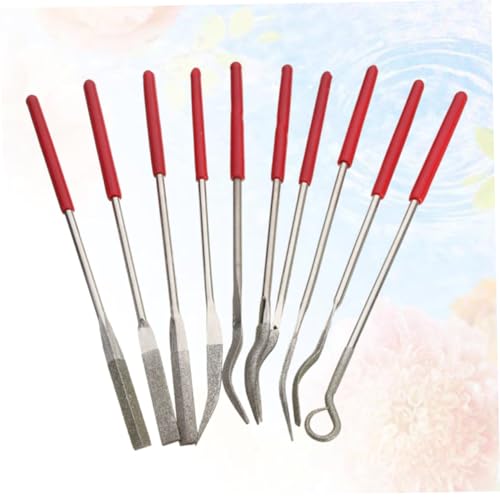 GETAJGHSD 10 Stück Teiliges Diamant nadelfeilenset mit Verschiedenen Formen Vielseitig für Metall Stein Glas Holz Präzises Schnitzen Gravieren und Reparaturwerkzeug für Handwerk und von GETAJGHSD