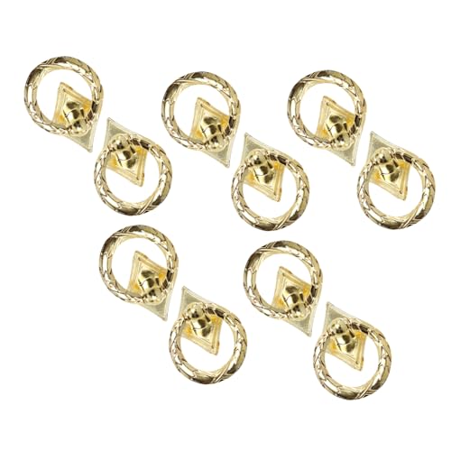 GETAJGHSD 10 Stück Teiliges Möbelgriffe aus Langlebigem Material Einzigartiger Ring design Schubladenknopf Einfacher Einloch montagegriff Geeignet für Schrank Schublade Tür und von GETAJGHSD