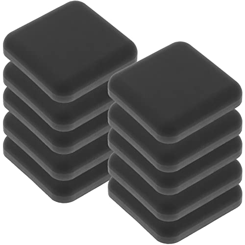 GETAJGHSD 10 Stück Türstopper aus Silikon Wandschutz und Türknaufstopper Hochflexible Selbstklebende Pads für Wand und Türschutz für Verschiedene Oberflächen Schwarz von GETAJGHSD