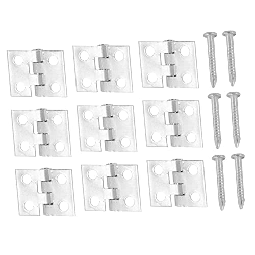 GETAJGHSD 100 Stück Mini Scharniere Silber Hochwertige Holzbox Hinges mit Schrauben für Schranktüren Schmuckkästen und Kleine Möbelprojekte Installieren und Langlebig GETAJGHSD 100 Stück Mini Scharniere Silber Hochwertige Holzbox Hinges mit Schrauben für Schranktüren Schmuckkästen und Kleine Möbelprojekte Installieren und Langlebig von GETAJGHSD
