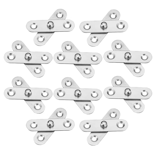 GETAJGHSD 10Stücke Drehbare Scharniere für Geheime Türen Pivot Scharniere für Kleiderschrank Bücherregale Langlebige und Einfach zu Installierende Hardware von GETAJGHSD